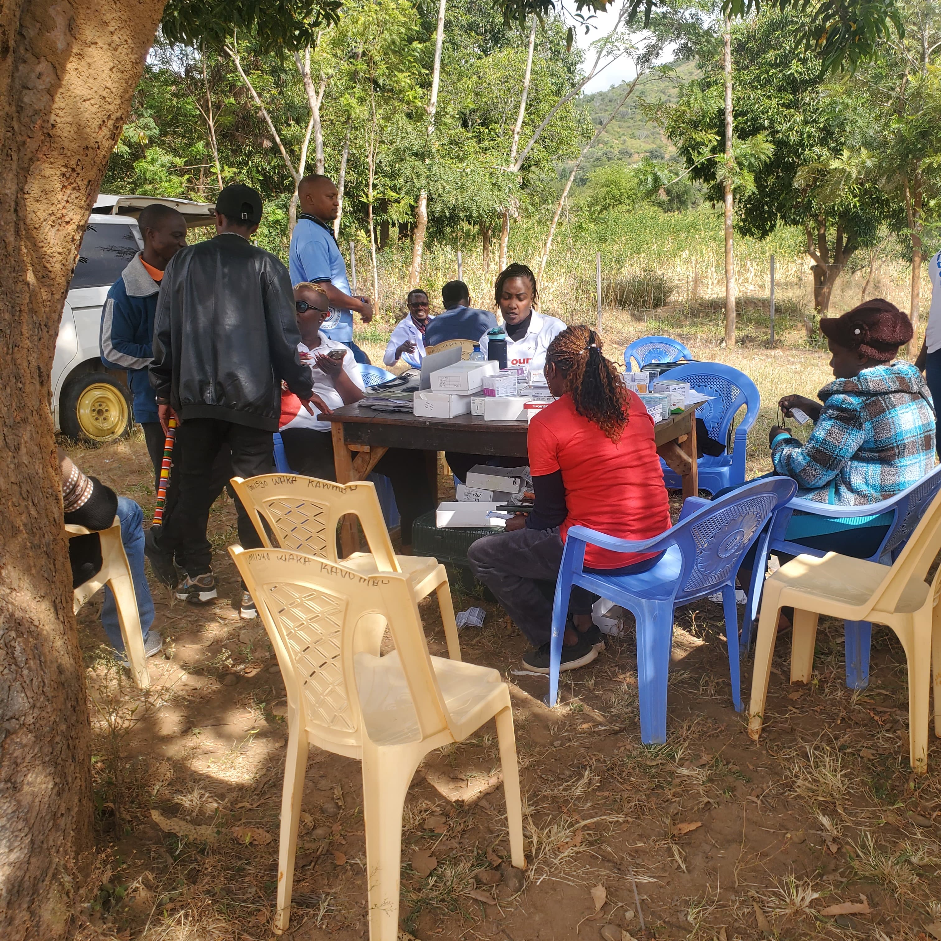 HALI mobile clinic providing healthcare in Ukambani